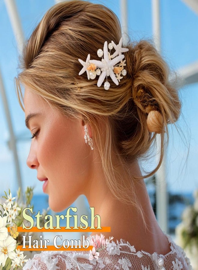 Evild Starfish Hair Comb Mermaid Hair Accessories Beach Wedding Bride Hair Pieces for Women - Image 5